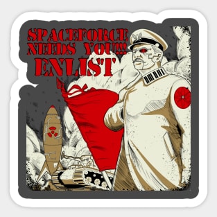 Space Force Enlist Sticker